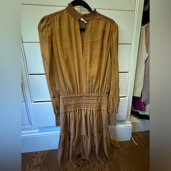 A.L.C. Mini dress- gold sparkle and flare - Picture 2 of 3